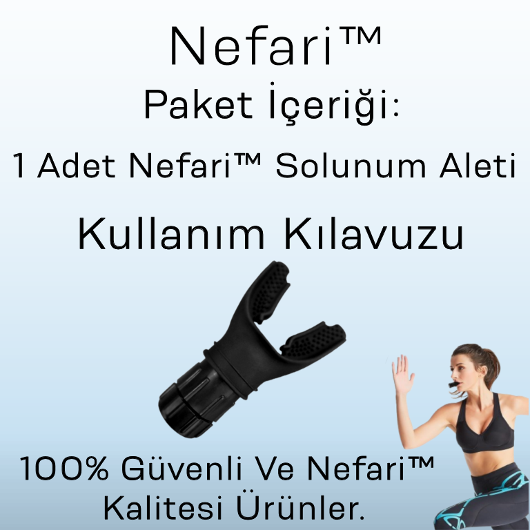 Nefari™ Nefes Egzersizi Aleti + Kullanım Talimatı